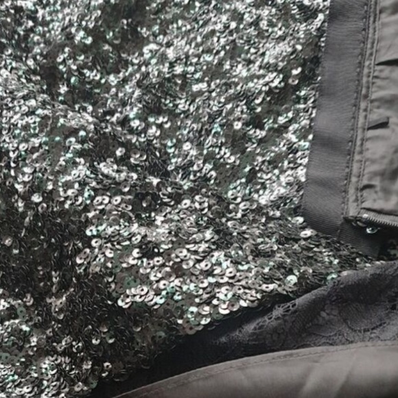 Coach Sequined Black & Green Tulle Skirt Size 6 NWT - Picture 5 of 9